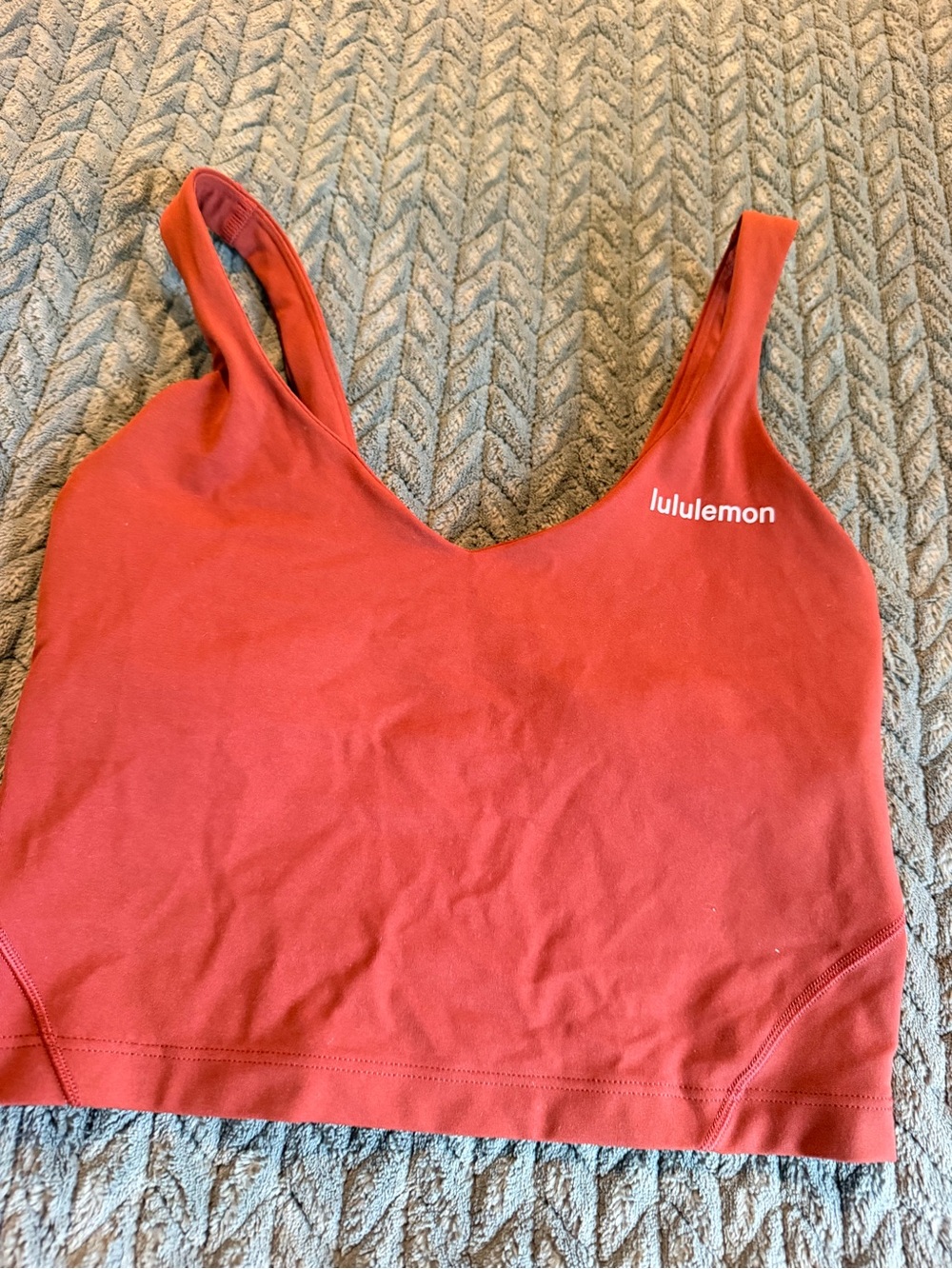 lululemon athletica Red V-Neck One-Piece Swim Top